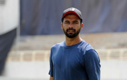 Barinder Sran during a practice session at the PCA Stadium Mullanpur on September 22, 2020 in Mohali, India.