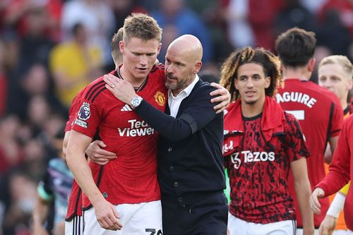 Erik ten Hag was happy for Scott McTominay (Image - Getty)