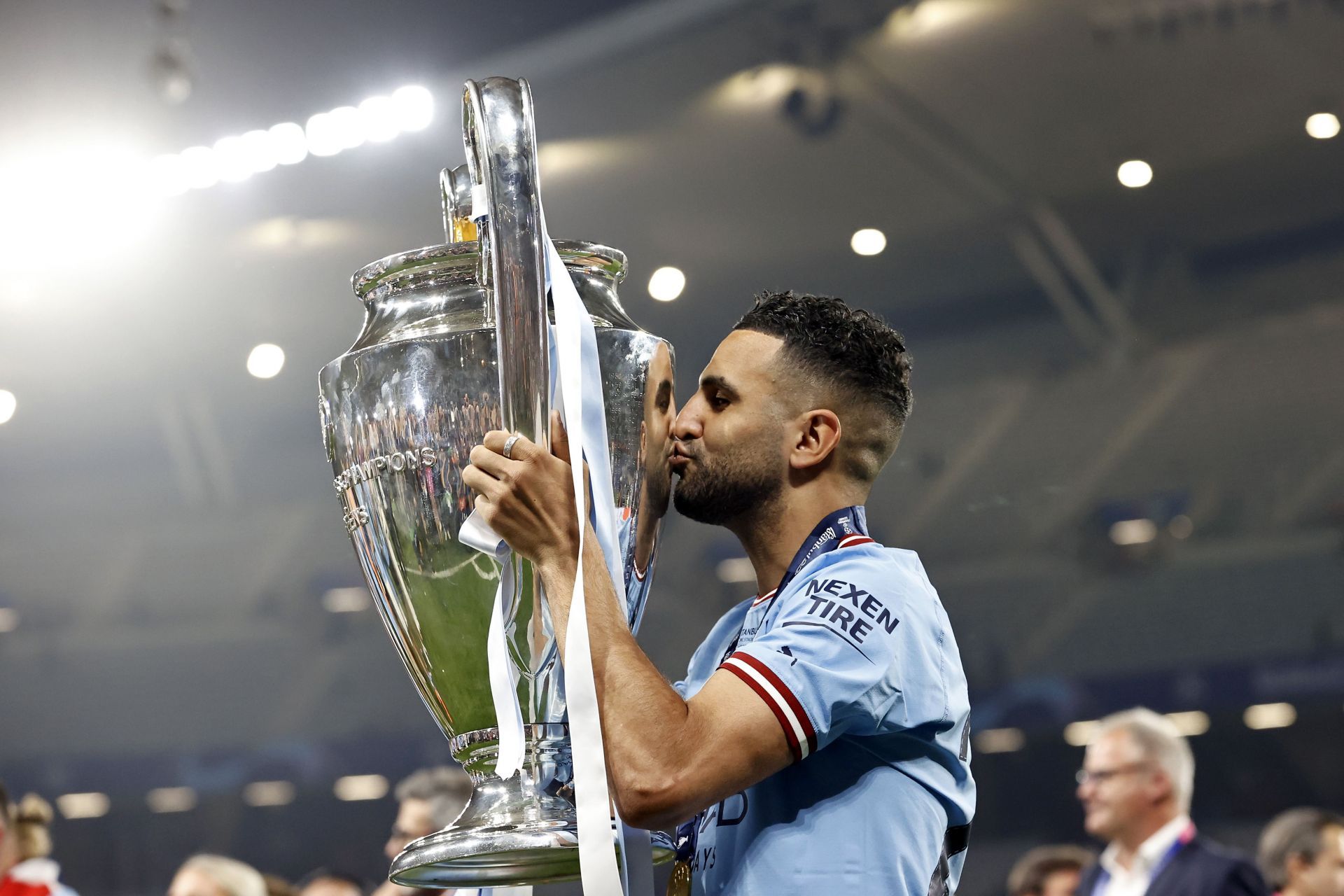 Riyad Mahrez appears to be a fan of Manchester City&#039;s new signing Savinho (Image - Getty)