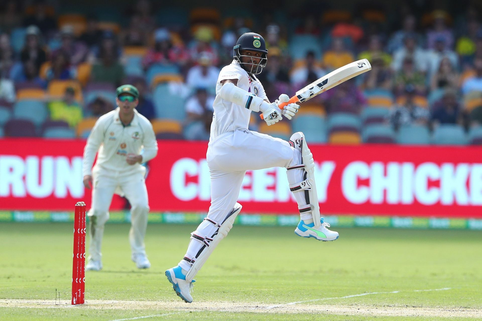 Washington Sundar during the 2021 Gabba Test (Image Credits: Getty Images)