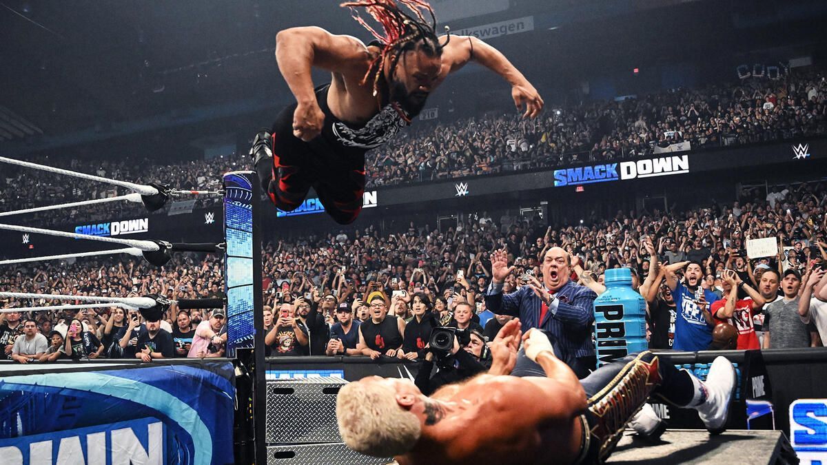 Jacob Fatu was injured during a top spot at SummerSlam. (Image via WWE.com)