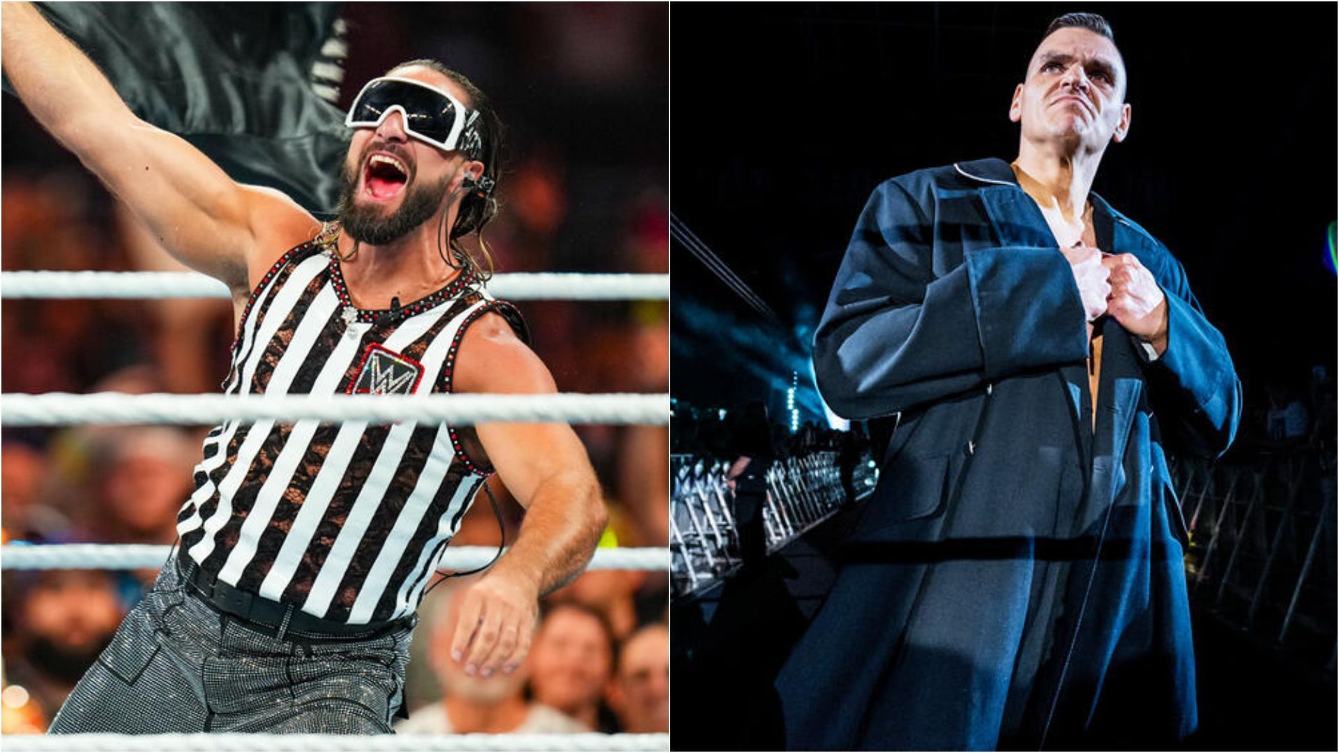 Seth Rollins (left), Gunther (right) (Images via WWE.com)