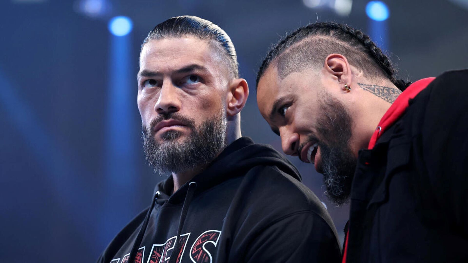 Roman Reigns (left) &amp; Jimmy Uso (right) [Image credits: wwe.com]