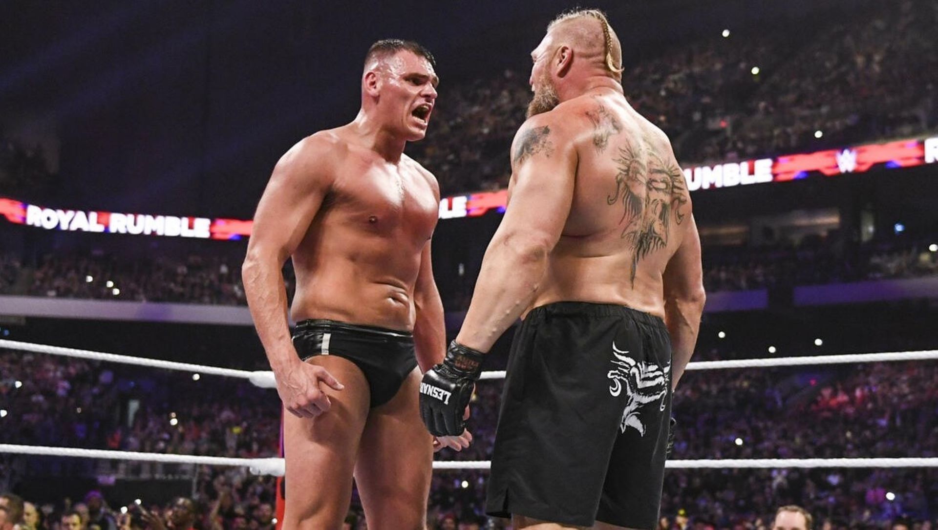 Brock Lesnar and Gunther already teased a potential match. {Image credit: WWE.com}