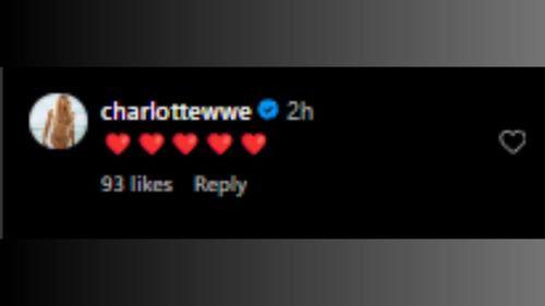 Charlotte Flair left a comment for Rey Mysterio and his daughter (Credit: Rey Mysterio's Instagram)