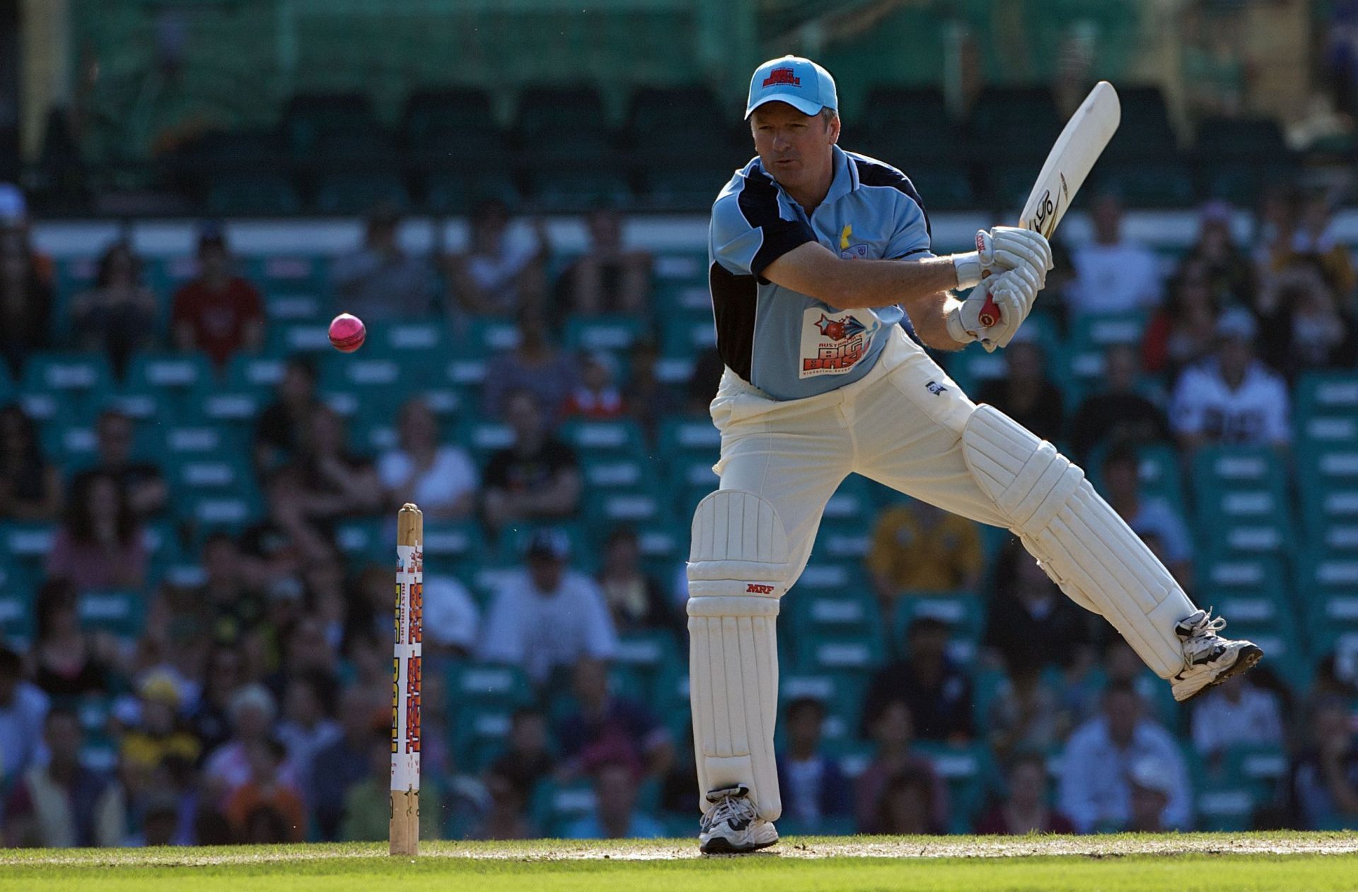 Steve Waugh batting in a charity game (Image Credits: Getty Images)