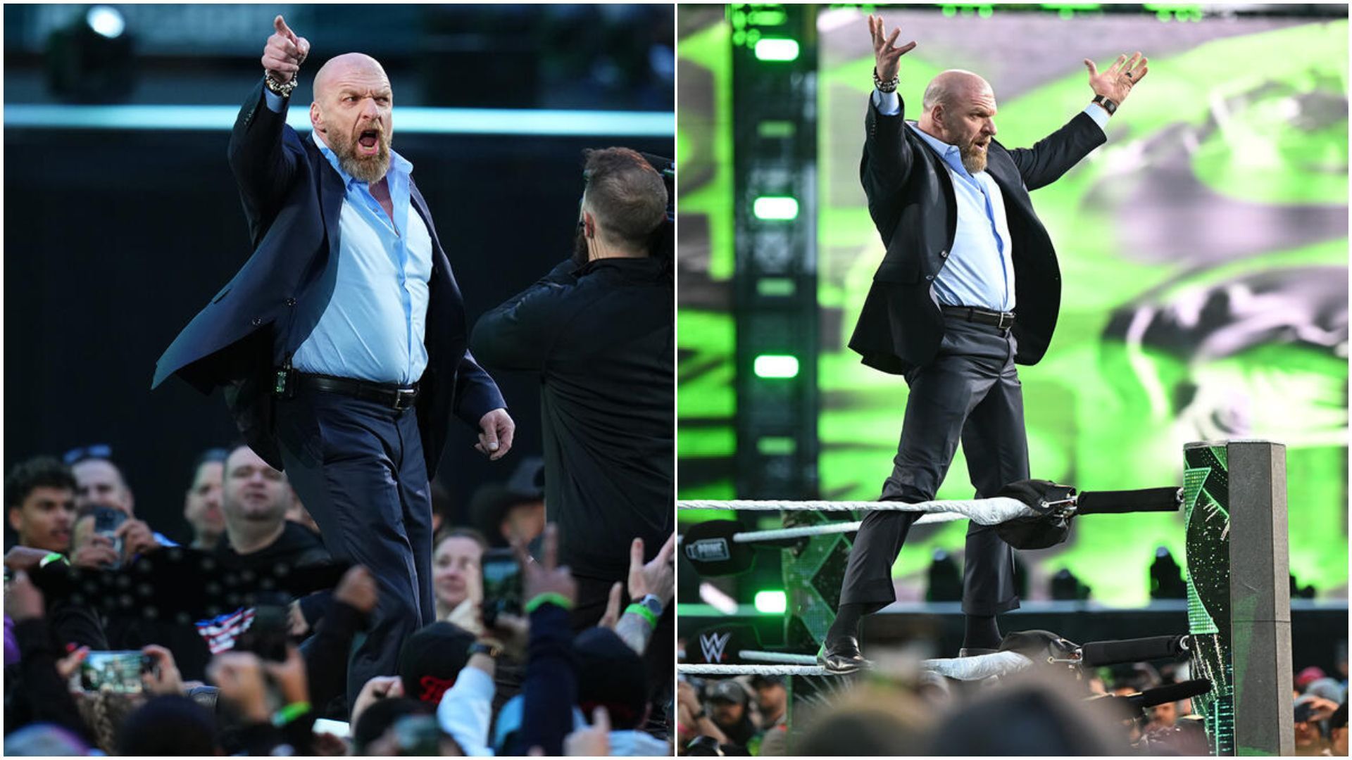 Triple H is a WWE Hall of Famer. (Images via: WWE.com)