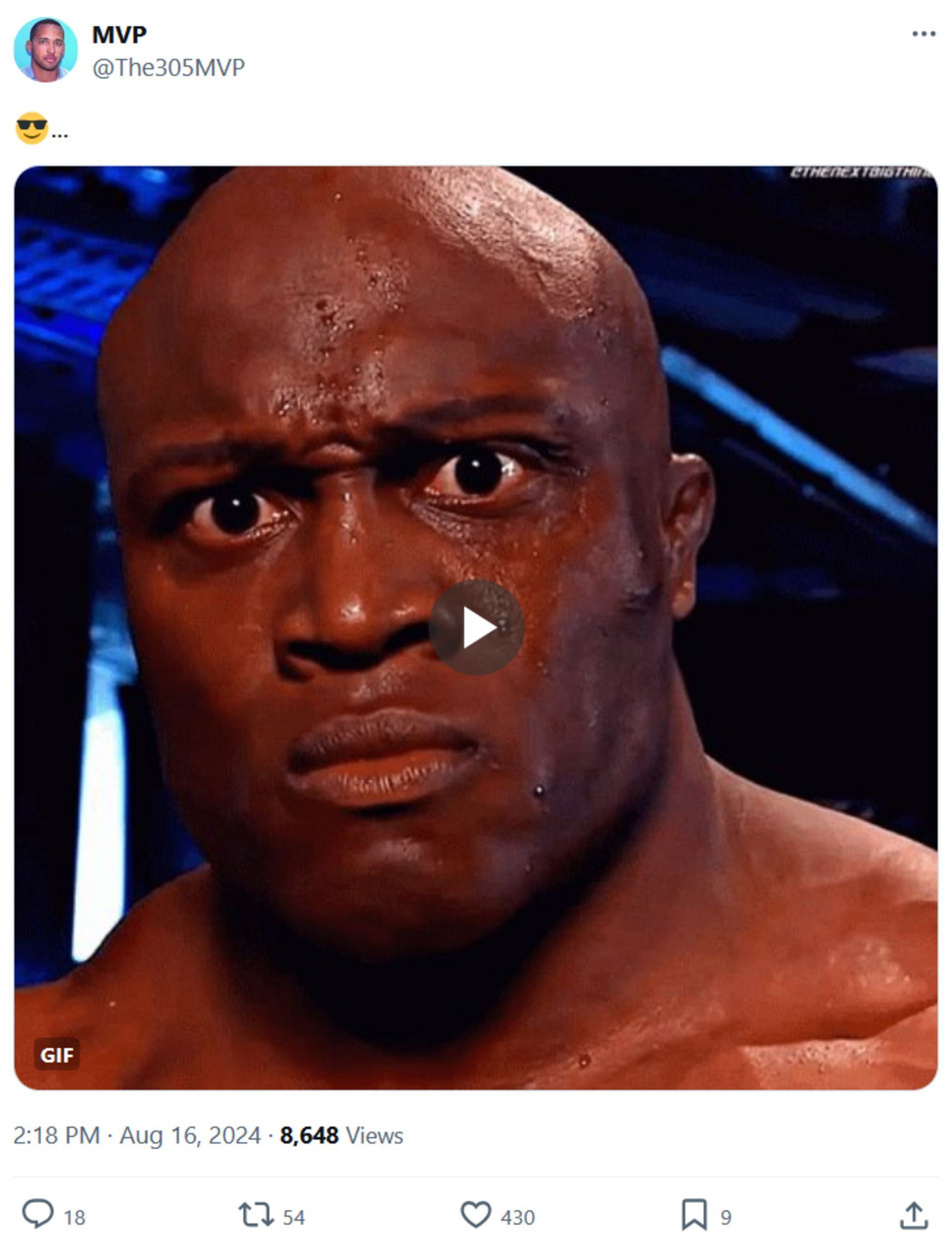 Screenshot of MVP&#039;s post with Bobby Lashley to X (Photo Credit: MVP on X)