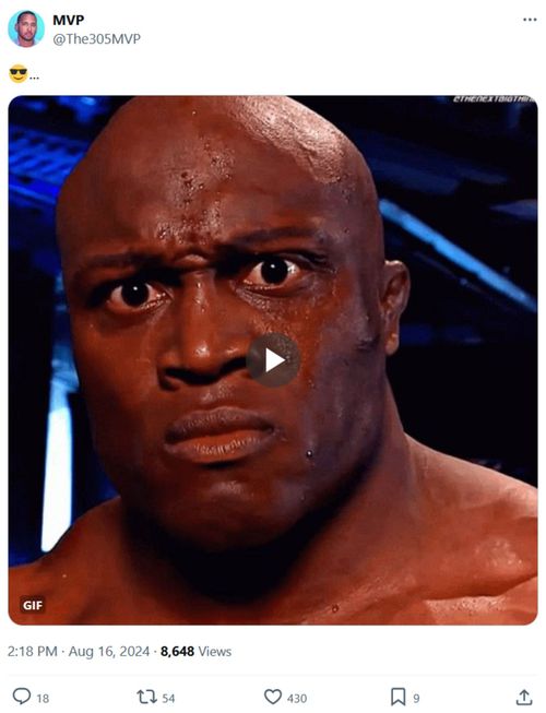 Screenshot of MVP's post with Bobby Lashley to X (Photo Credit: MVP on X)