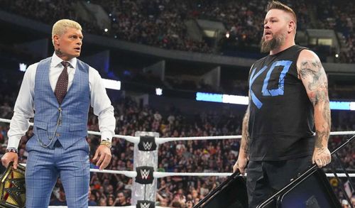 Kevin Owens came to back up Cody Rhodes on SmackDown armed with steel chairs (Image Credit: WWE.com)