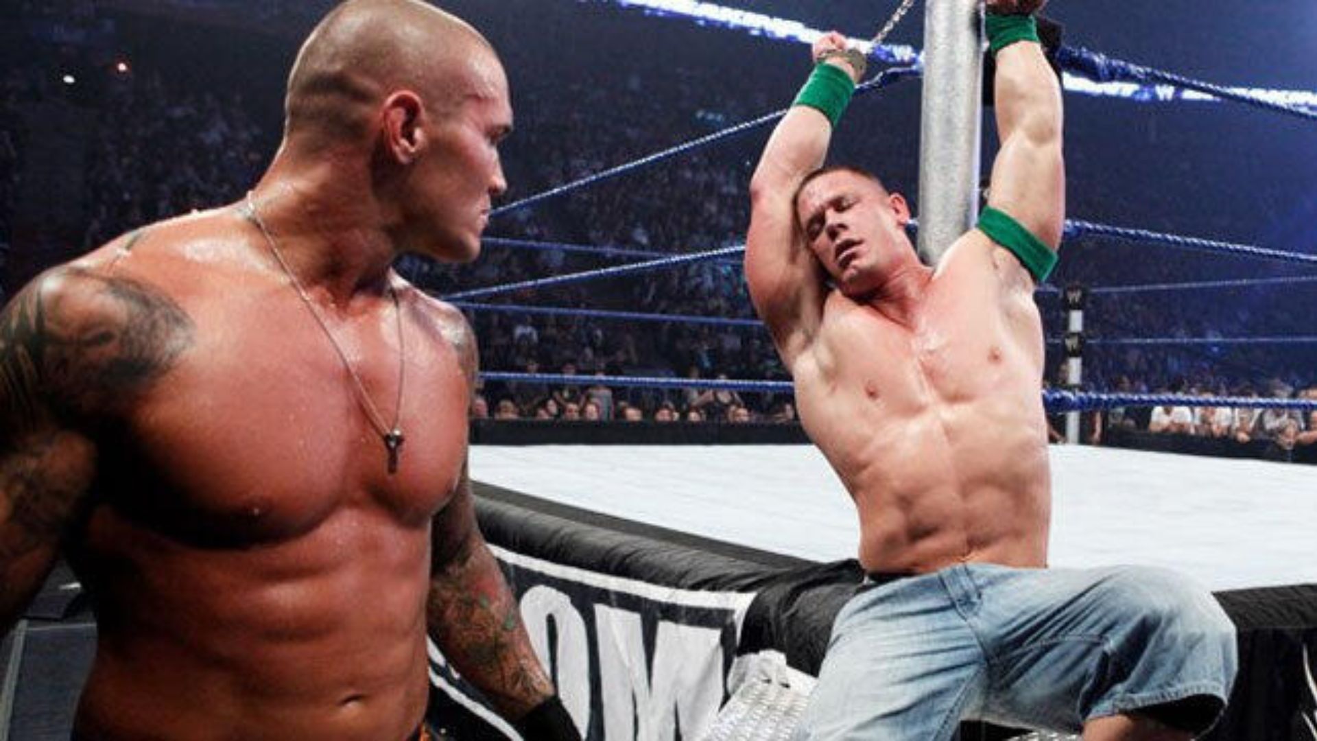 Randy Orton vs. John Cena (Image Credits: WWE.com)