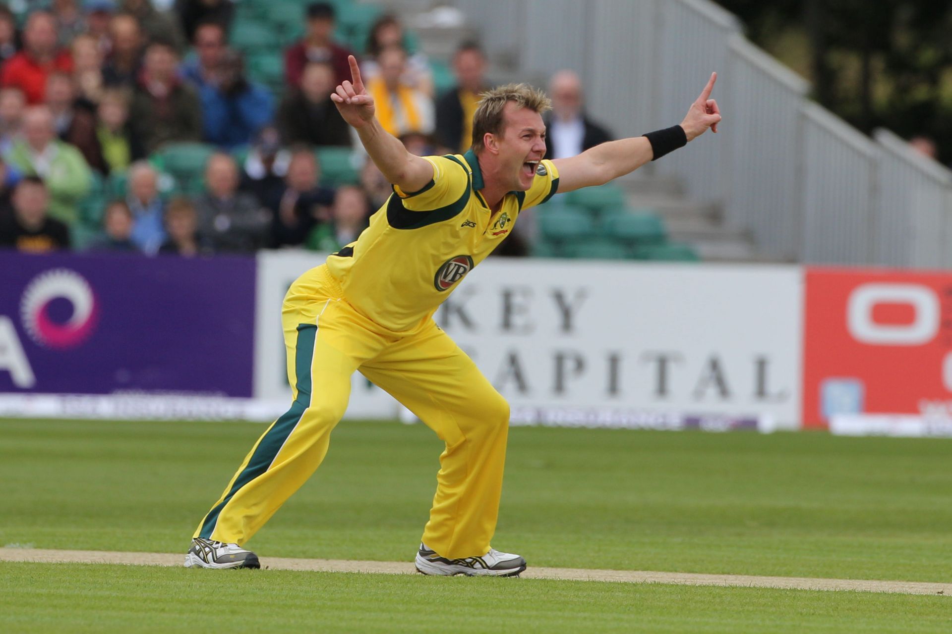 Brett is among the fastest bowlers to have played international cricket. (Image Credits: Getty Images)