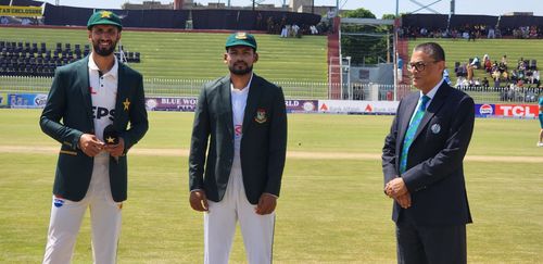 Bangladesh won the toss and elected to field first against Pakistan (Image credits: @TheRealPCB on X)