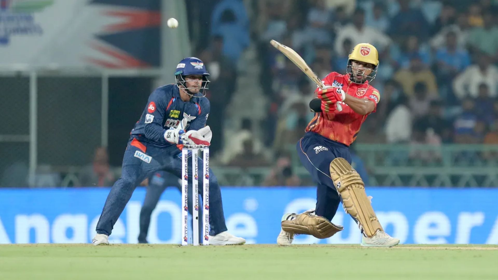 Shikhar Dhawan in action for Punjab Kings (Image credits: IPLT20)