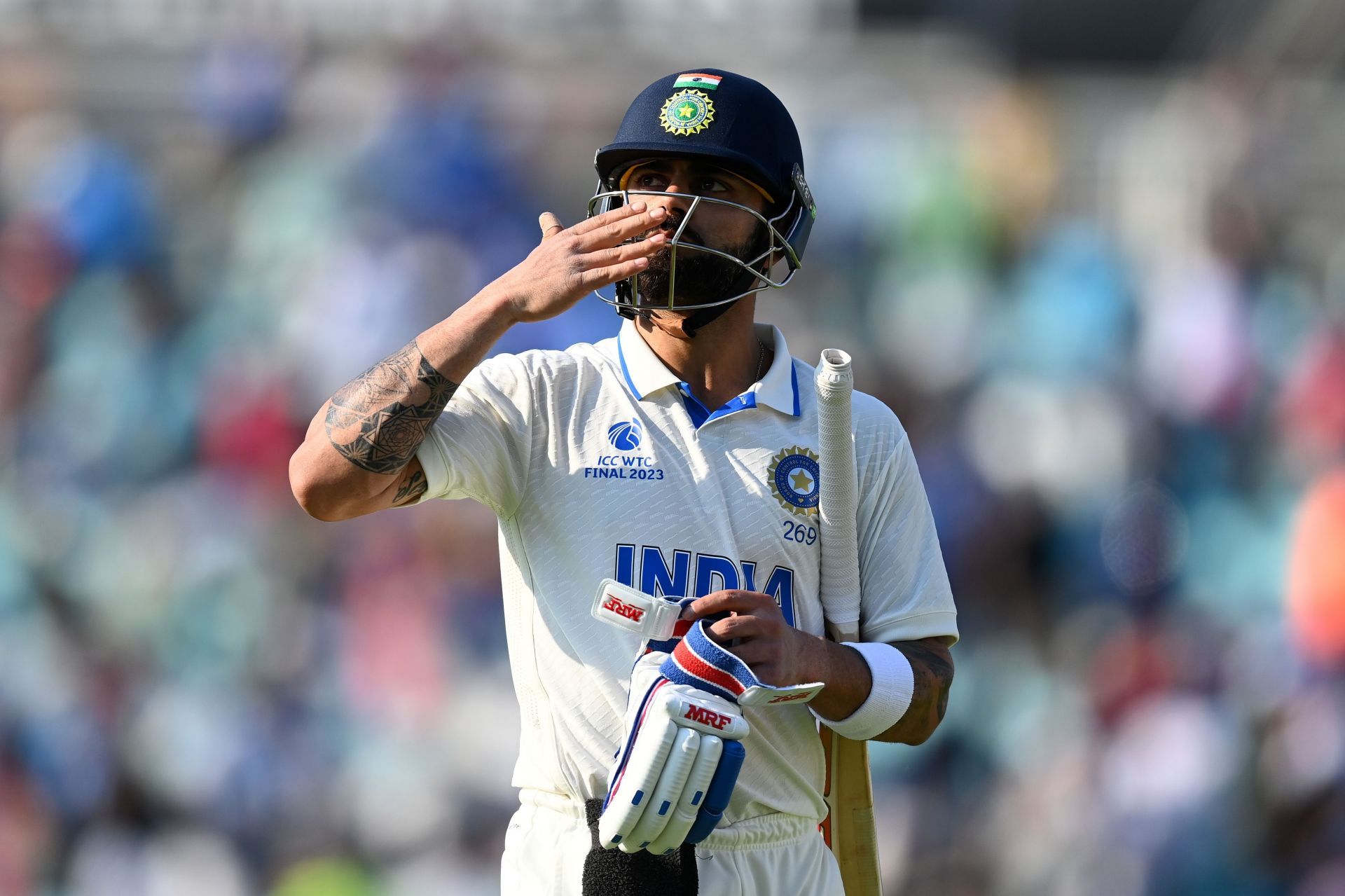 The former India captain during the 2023 WTC final against Australia (Image Credits: Getty Images)