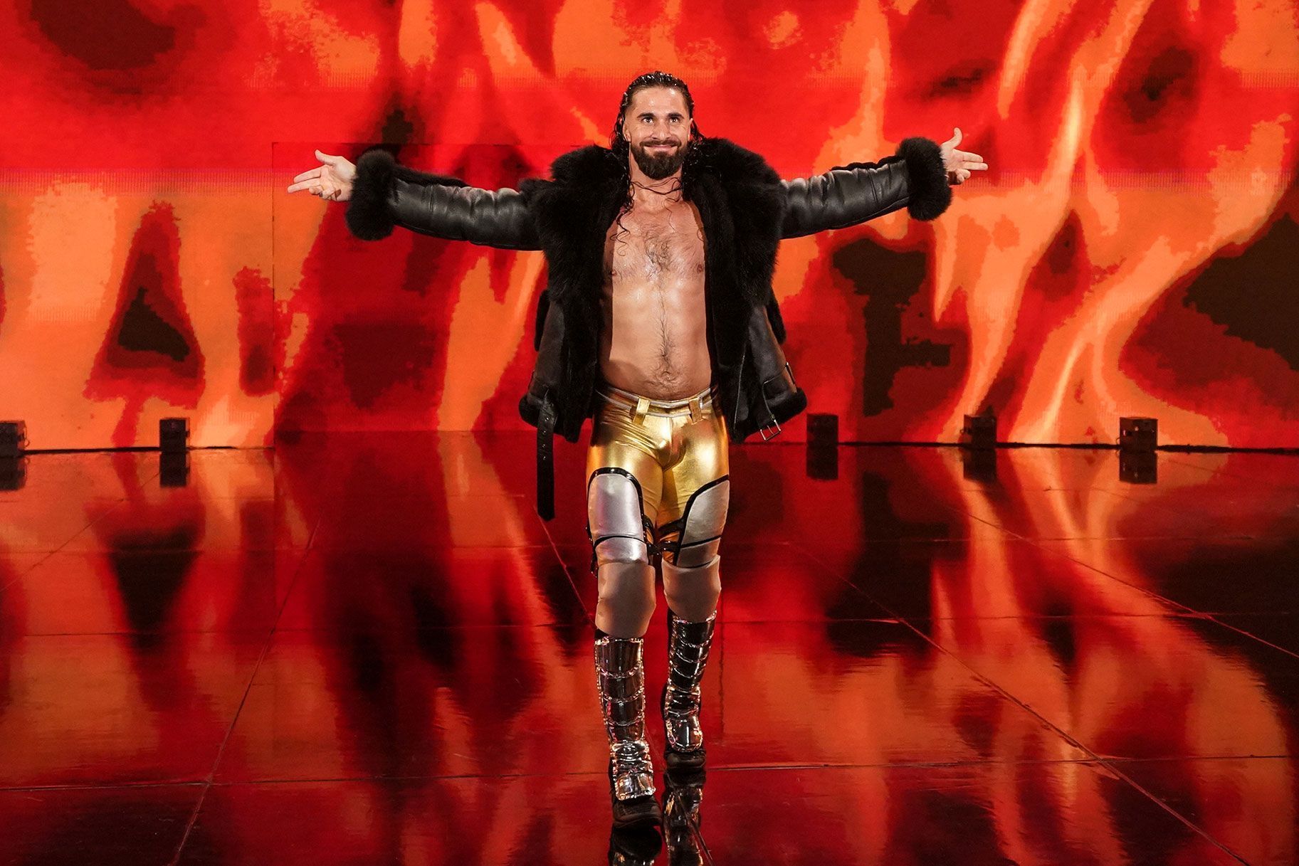 Seth Rollins is currently out injured (image via USANetwork)