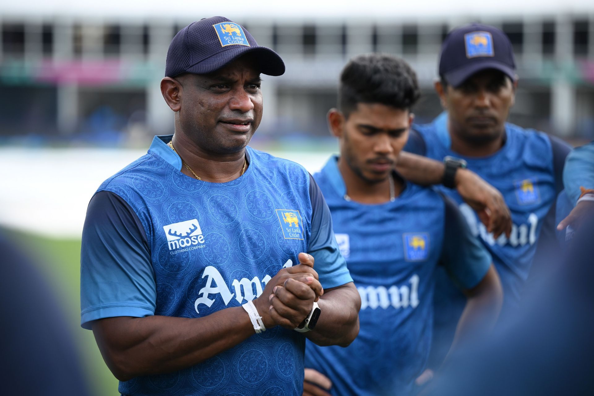 Former Sri Lankan captain (left) Sanath Jayasuriya (Image Credits: Getty Images)