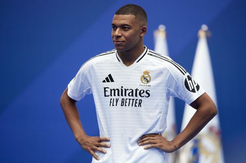 Real Madrid striker Kylian Mbappe