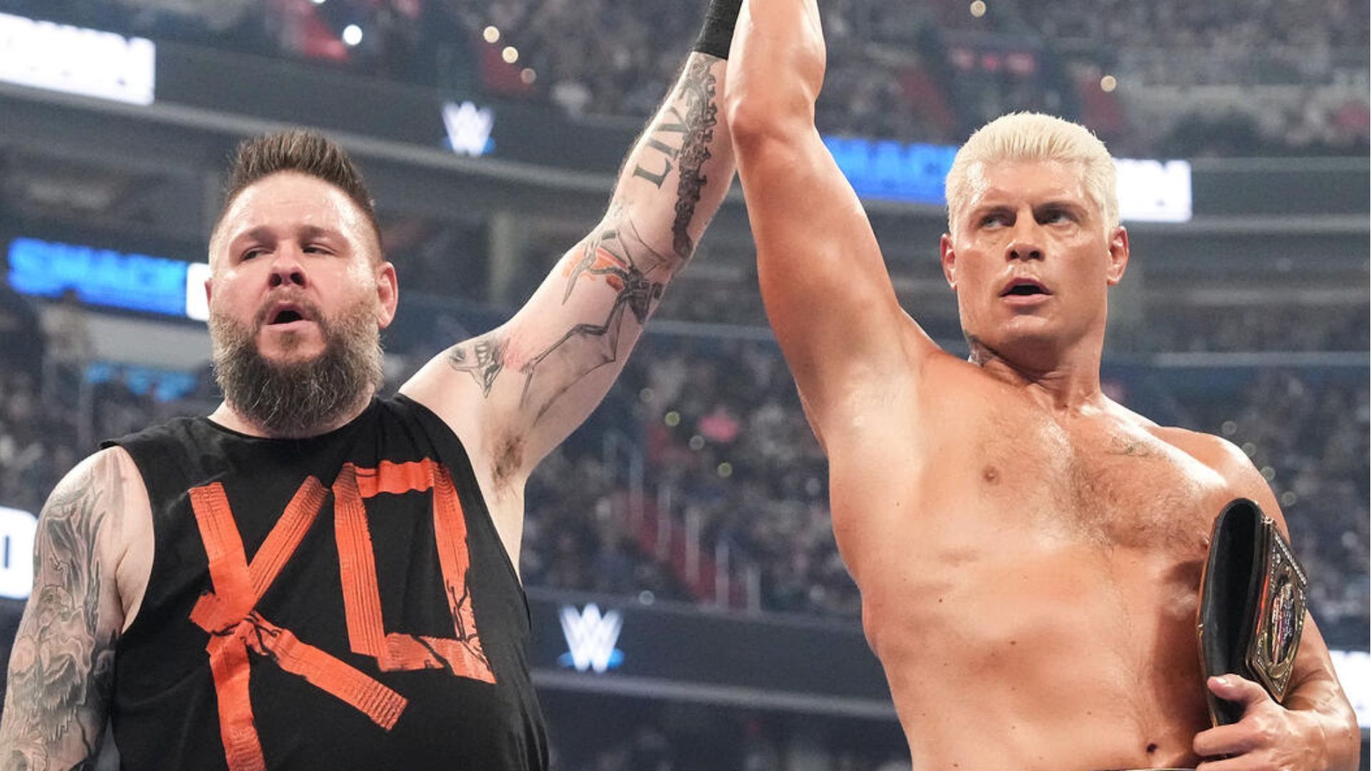 Rhodes and Owens will be squaring off tomorrow night at Bash in Berlin. [Photo: WWE.com]