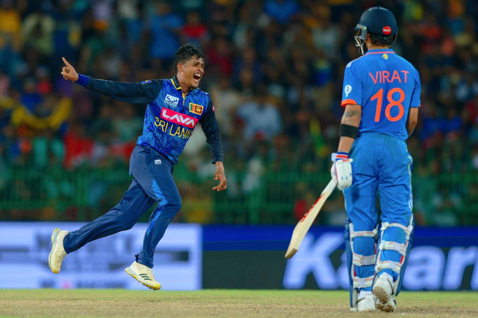 Jeffrey Vandersay stunned the Indian team on Sunday (Image: @SonyLIV on X)