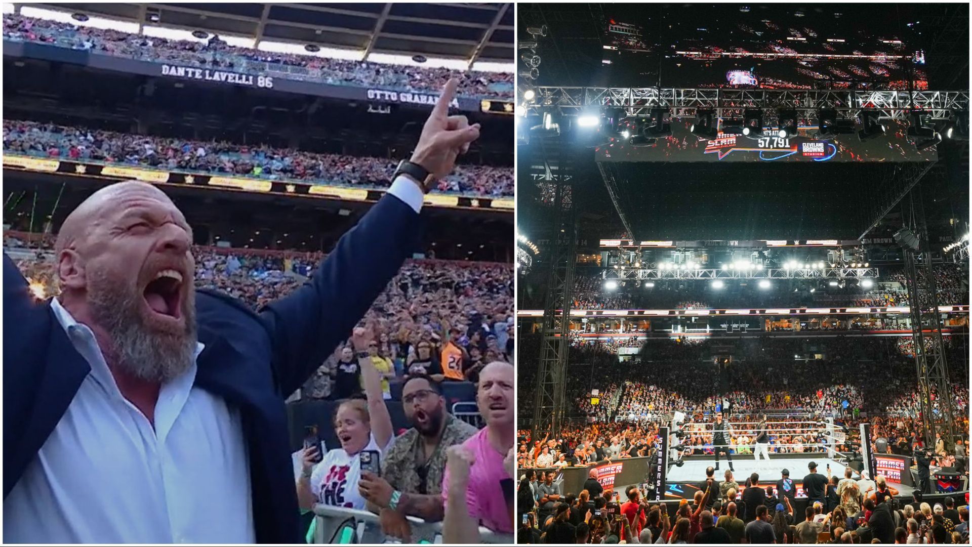 Triple H kicks off WWE SummerSlam, fans pack Cleveland Browns Stadium