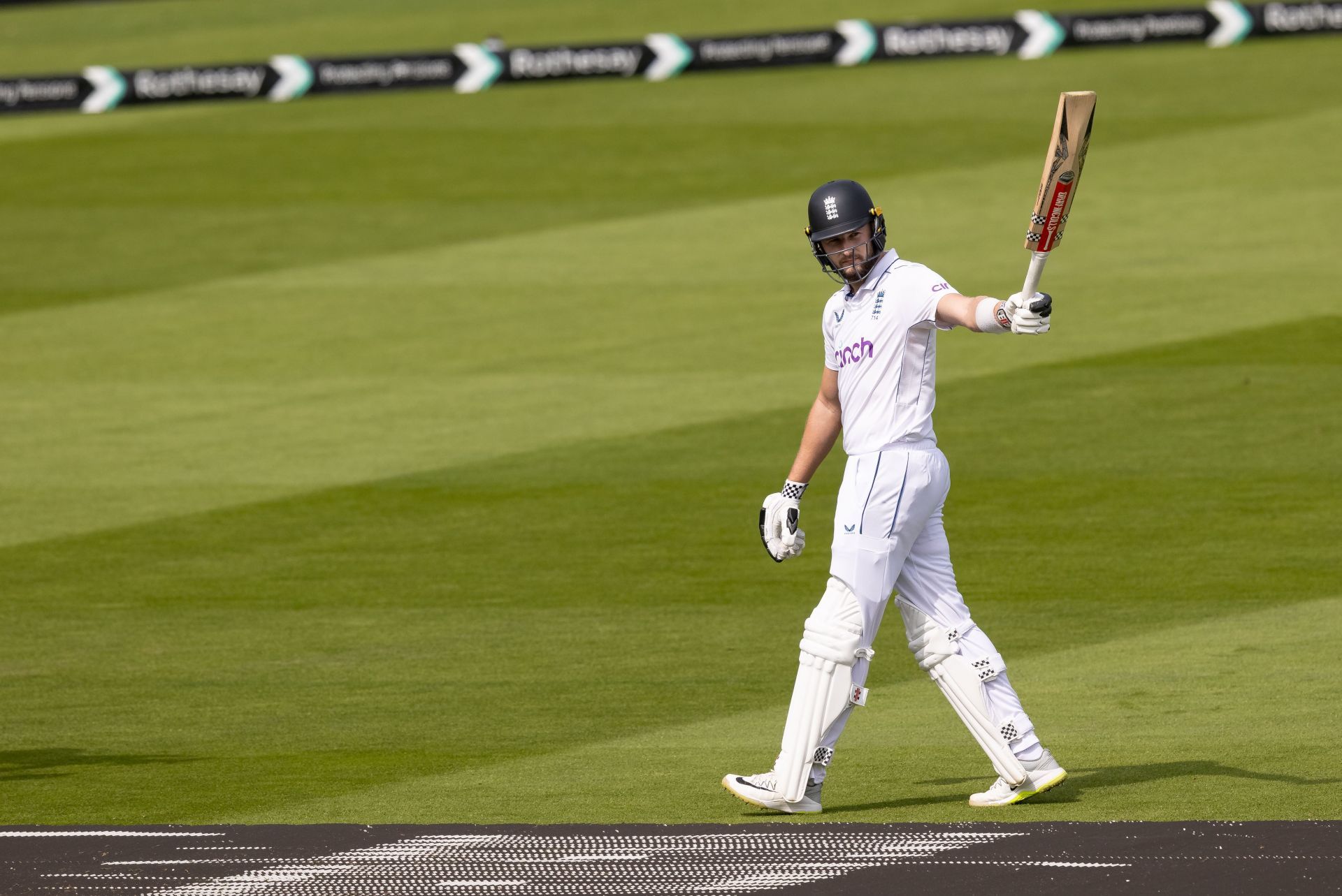 Gus Atkinson was eventually dismissed for 118. (Credits: Getty)