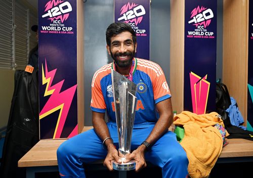 Jasprit Bumrah played a huge role in India's triumph at the ICC Men's T20 World Cup (File image via Getty)