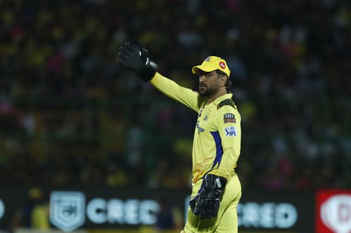 MS Dhoni in action for Chennai Super Kings in IPL 2024 (File image via Getty)