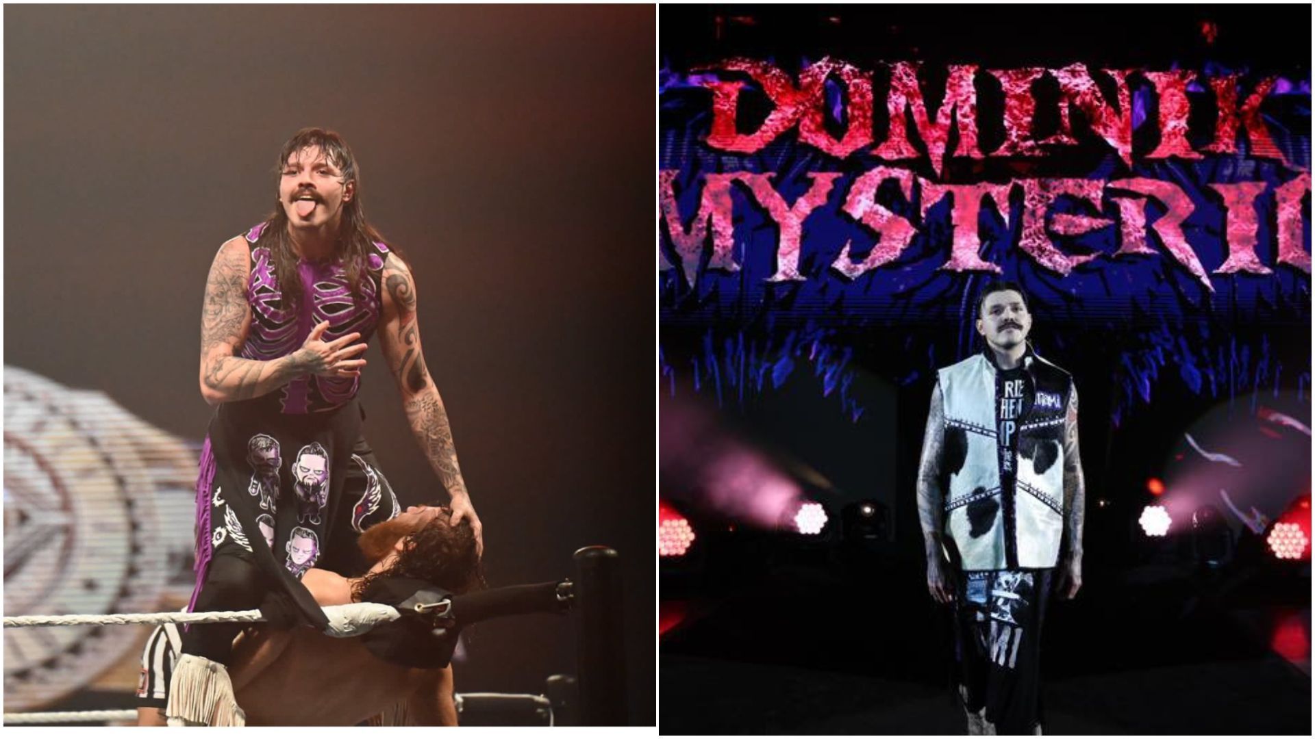 Dominik Mysterio is the former WWE NXT North American Champion. [Photos via: Dom