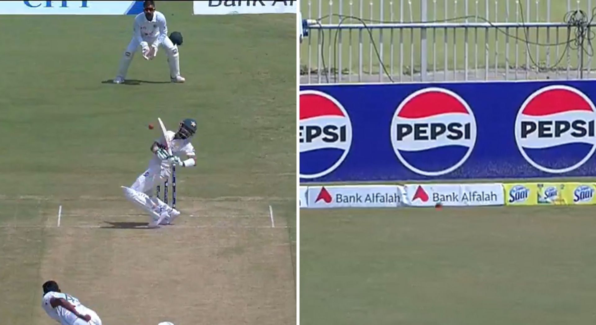 [Watch] Mohammad Rizwan plays outrageous shot to reach his 50 in PAK vs BAN 2024 1st Test