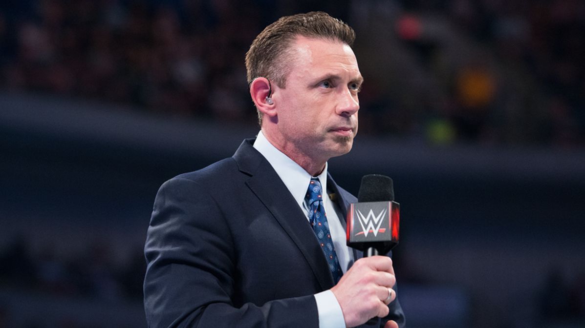 Michael Cole spotted the error (Image via WWE)