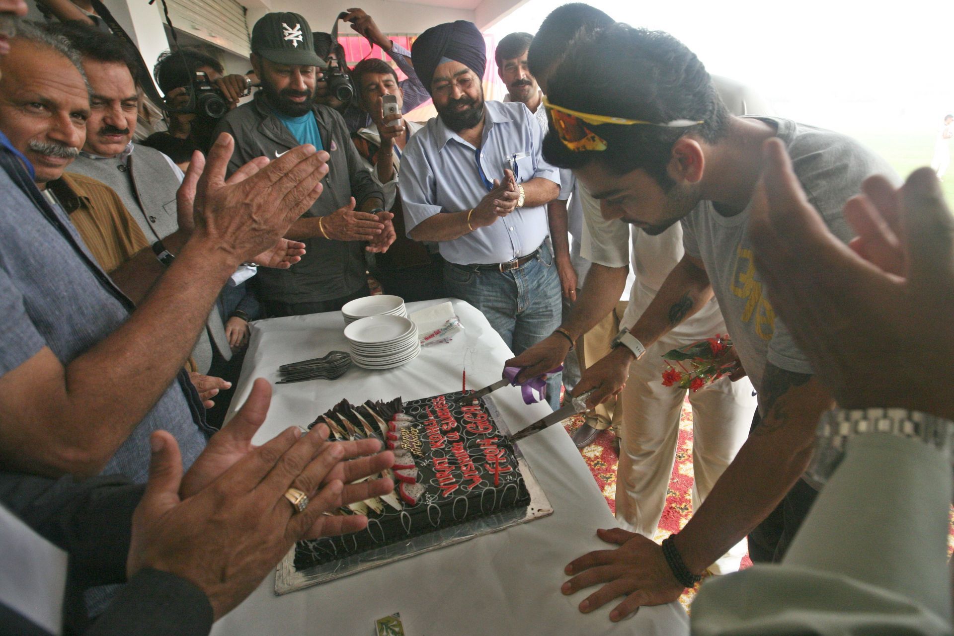 Virat Kohli&#039;s Birthday celebration in Ghaziabad. (Source: Getty)