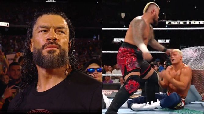 SummerSlam के मेन इवेंट में अनडिस्प्यूटेड WWE चैंपियनशिप मैच में मची तबाही, रोमन रेंस ने अपने दुश्मन को दिलाई जीत, ट्राइबल चीफ की हुई करारी हार