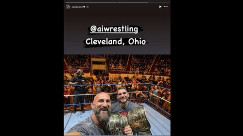 Ciampa's Instagram story. [Image via Instagram.com]