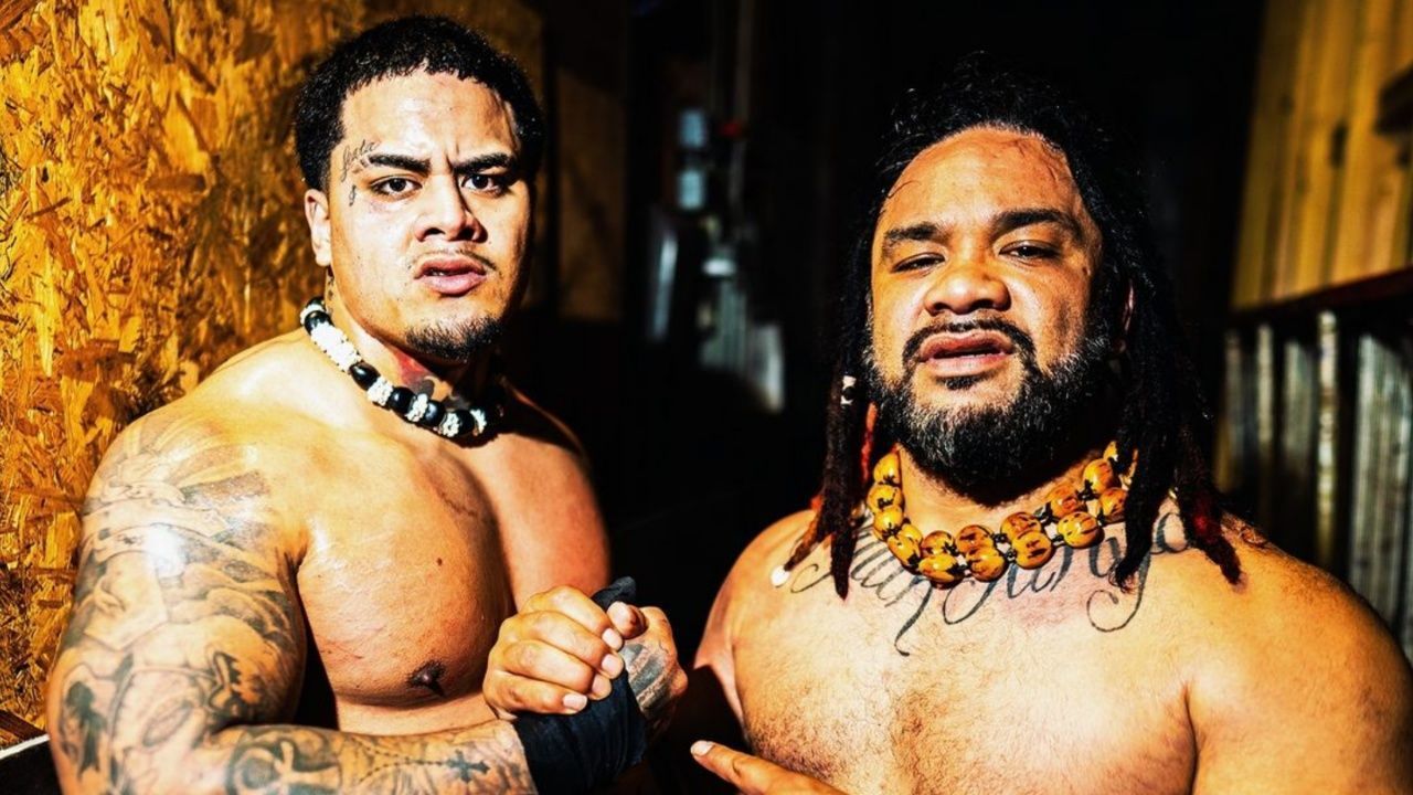 Zilla Fatu reacts as Jacob Fatu sends a Bloodline message. (Photo: Zilla Fatu on IG)