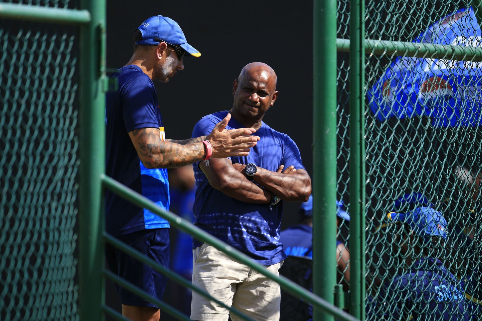 Former Sri Lankan captain Sanath Jayasuriya (right) (Image Credits: Getty Images)