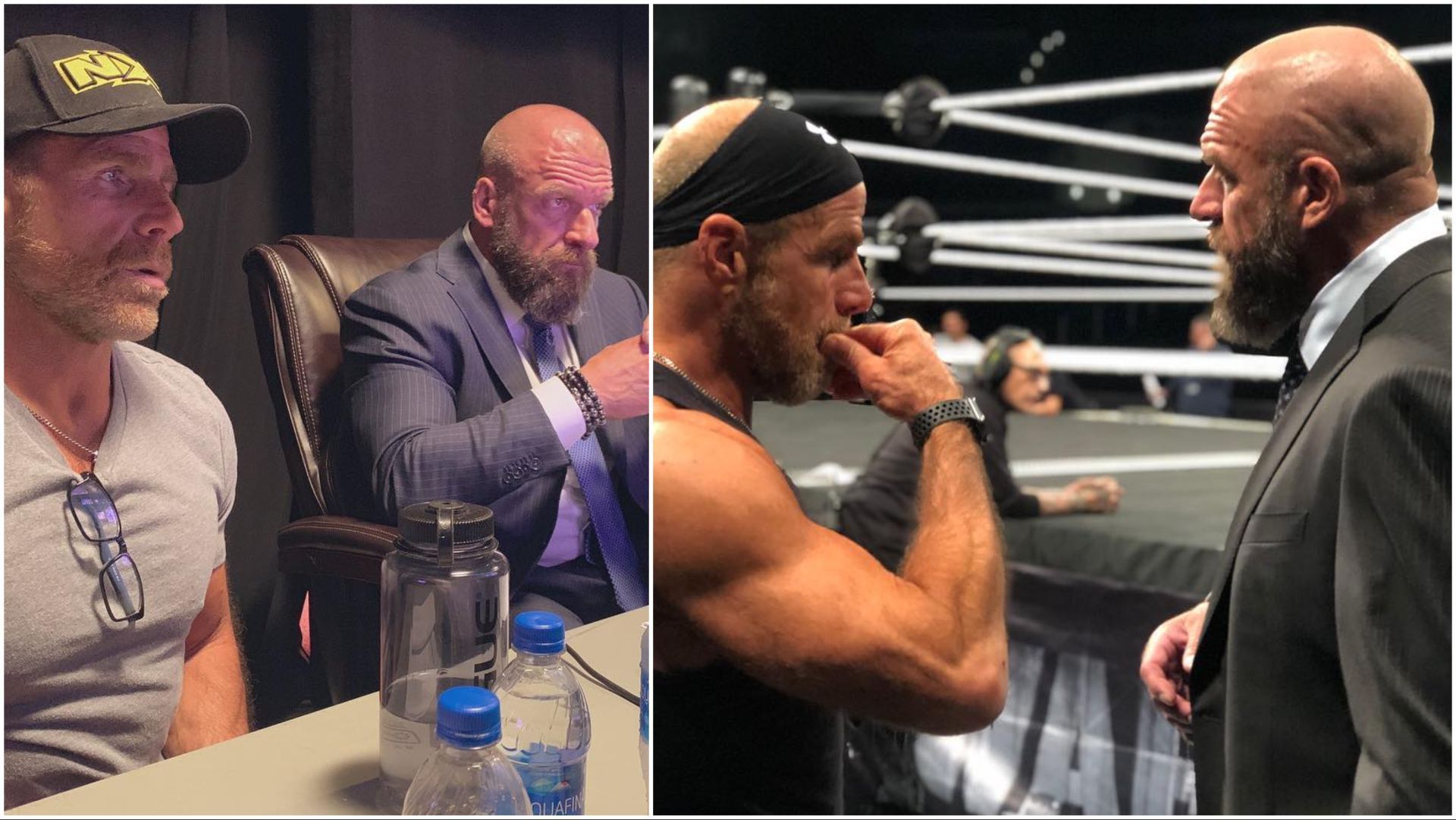 Shawn Michaels and Triple H work WWE NXT together