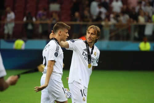 Arda Guler and Luka Modric