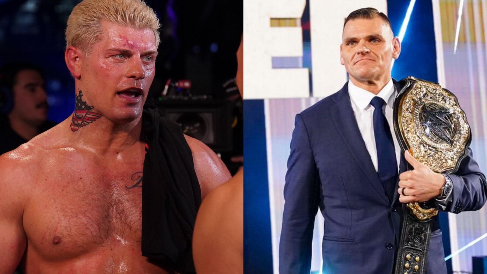 Cody Rhodes (L); Gunther (R) [Pics from WWE.com]