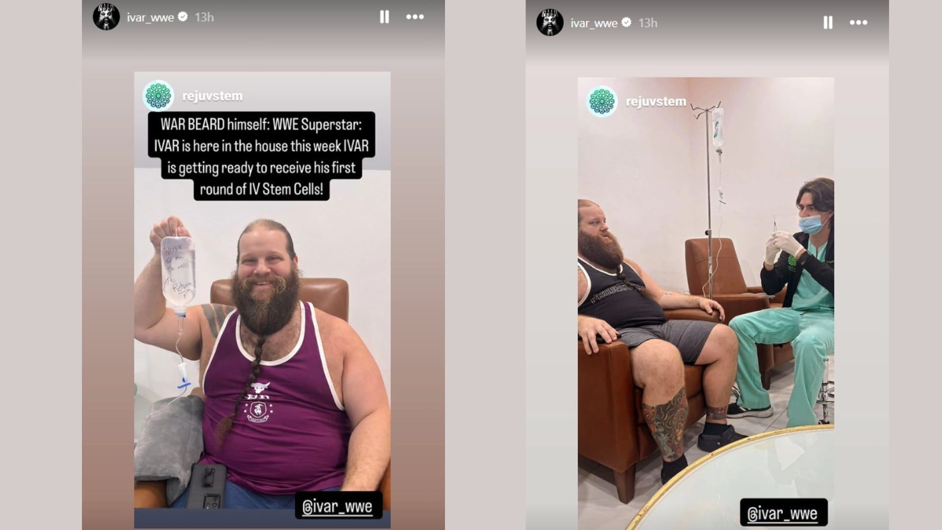Ivar goes through stem cell treatment (Image Credits: Ivar&#039;s Instagram story)