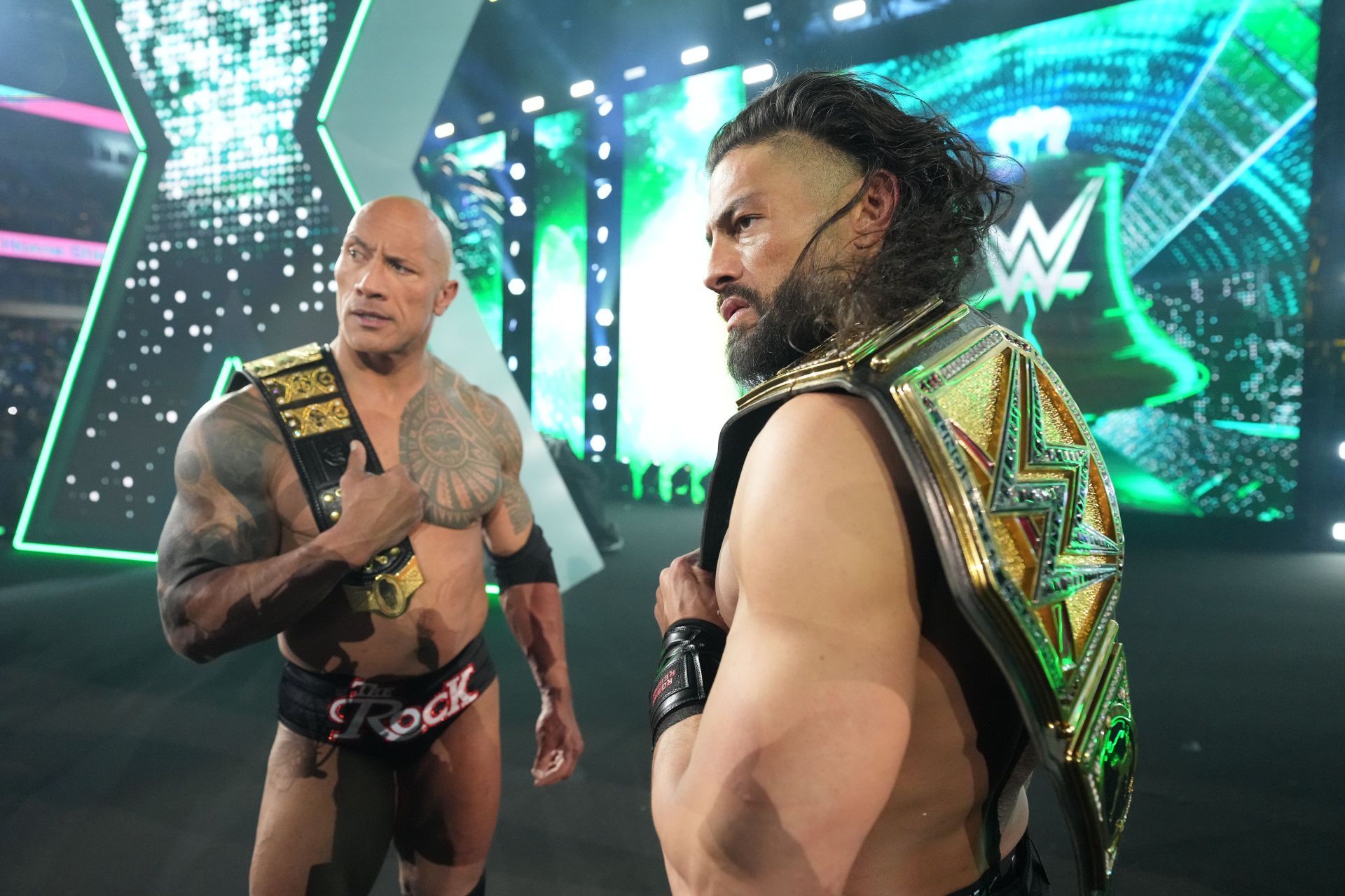 The Rock and Roman Reigns could face one another at SummerSlam 2025 (Image - Getty)