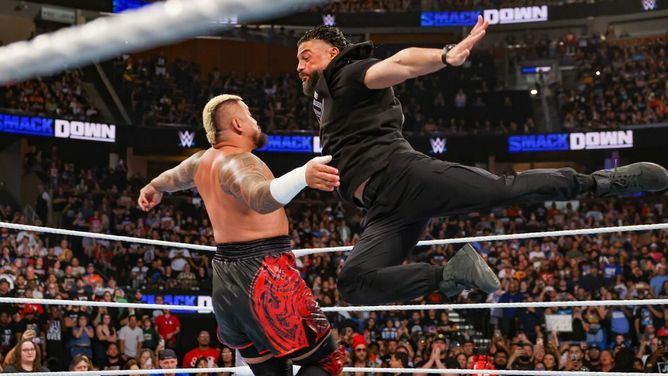 WWE रिजल्ट्स: Roman Reigns के 'धोखेबाज' भाई की हुई करारी हार, मौजूदा चैंपियंस को मिली शिकस्त, Bloodline की बड़ी जीत