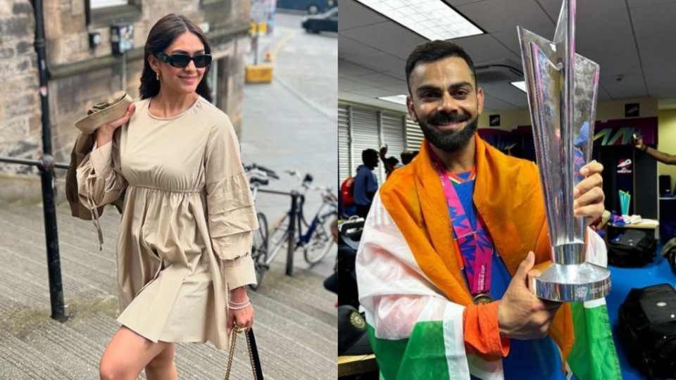 Virat Kohli and Mrunal Thakur (Image: Instagram/virat.kohli/mrunalthakur)