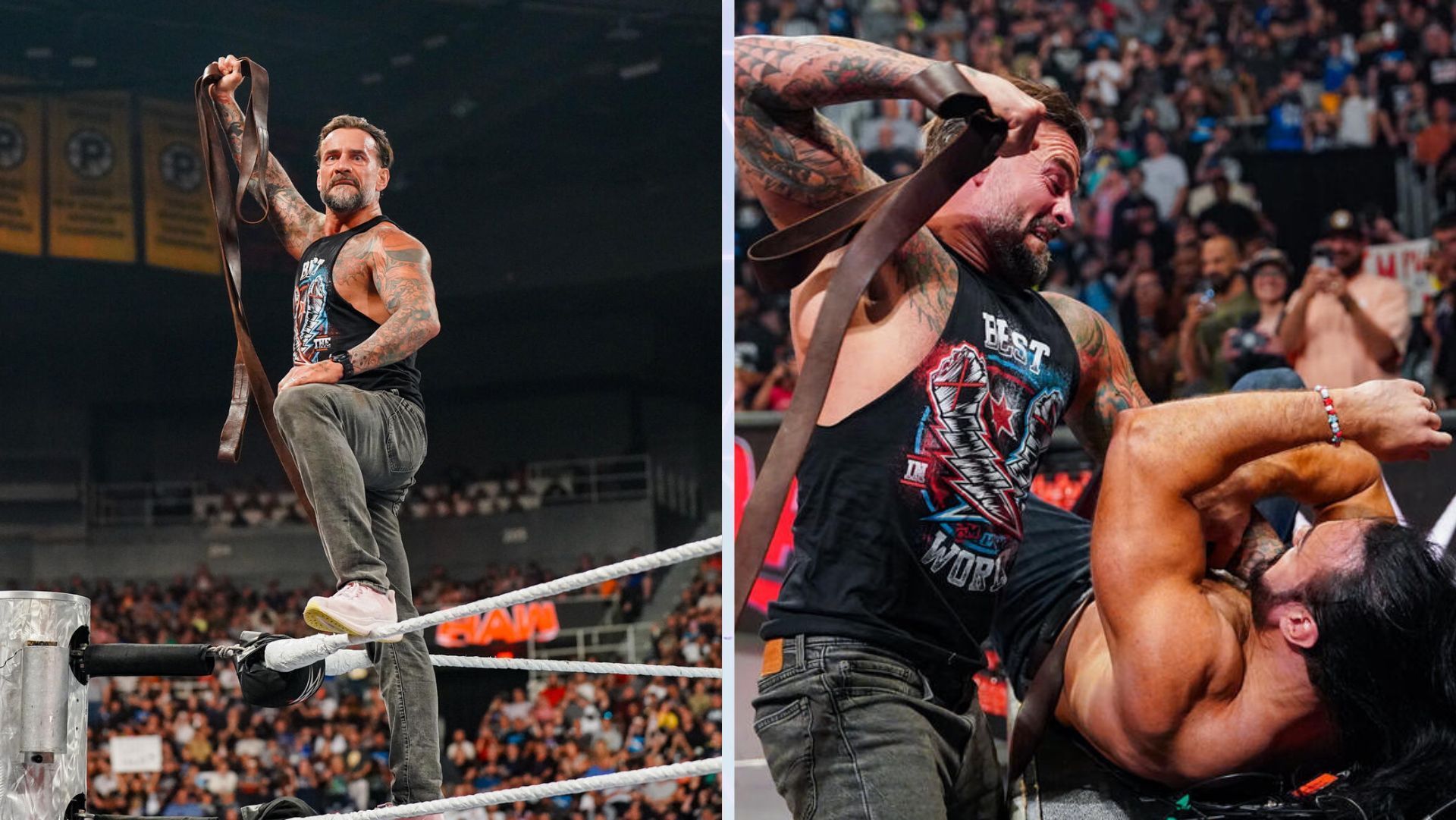 CM Punk returned at Survivor Series 2023. [Images Source: WWE.com]