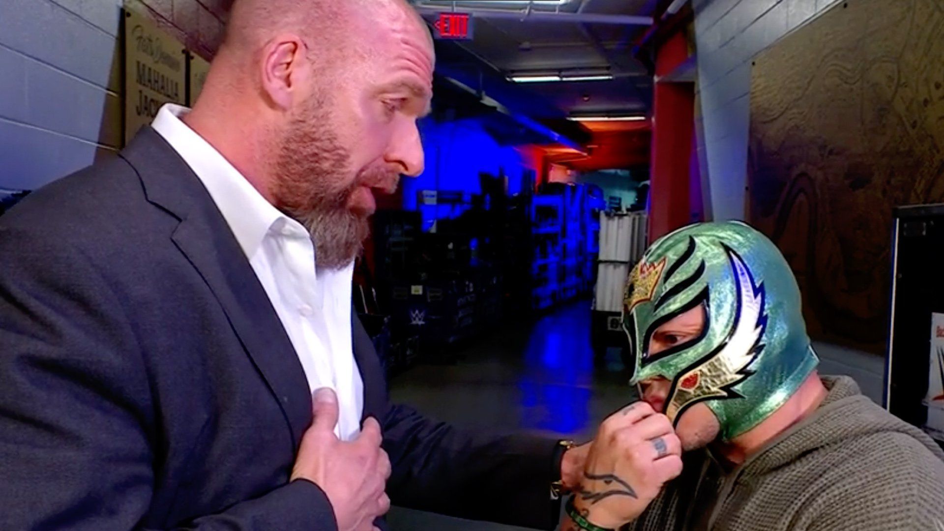 Triple H and Rey Mysterio are legends (Image via WWE,com)