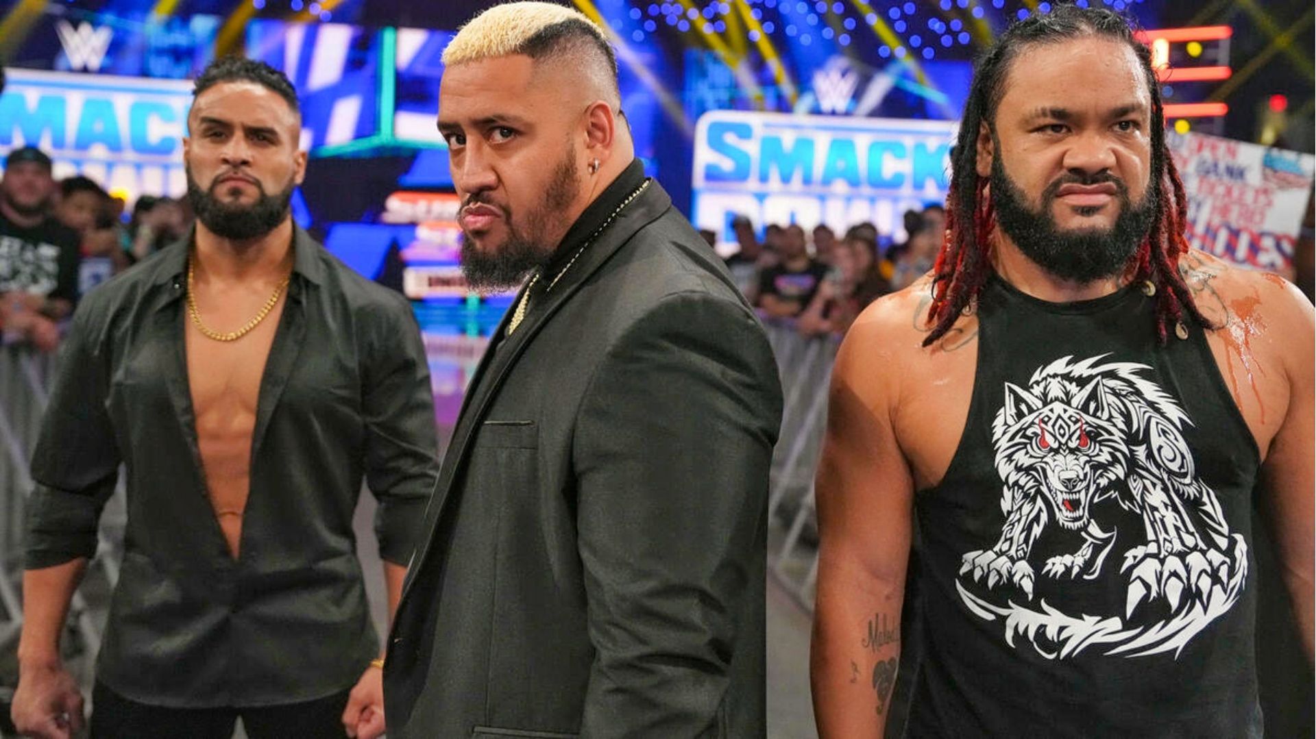 Solo Sikoa, Tama Tonga and Jacob Fatu