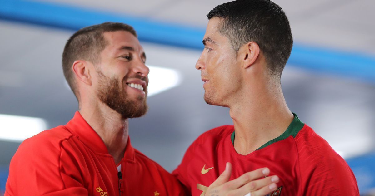 Sergio Ramos (left) and Cristiano Ronaldo