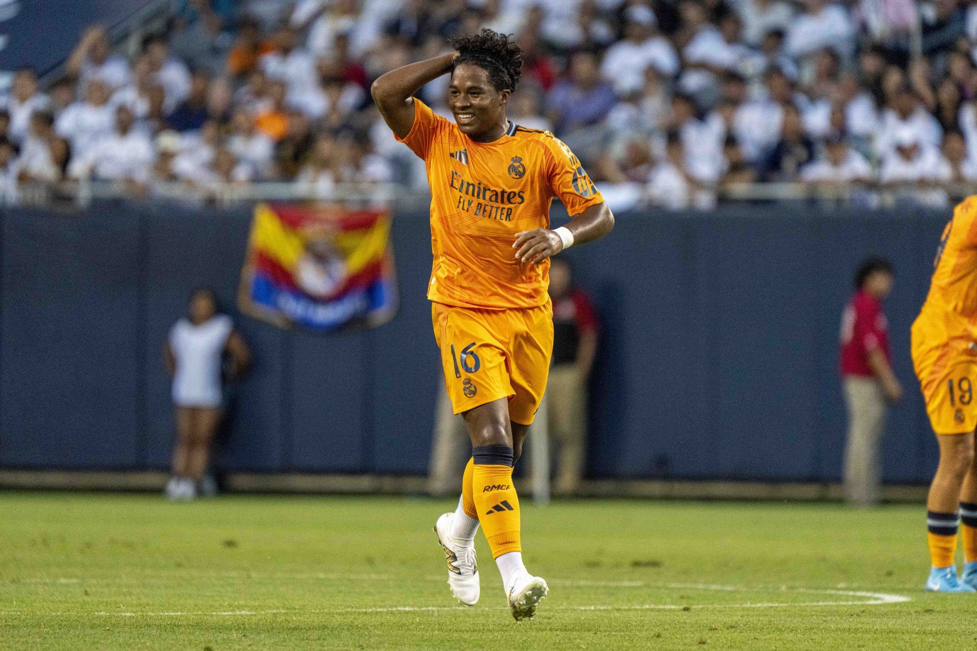 Endrick arrived at the Santiago Bernabeu this summer