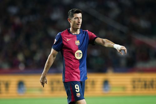 Barcelona striker Robert Lewandowski