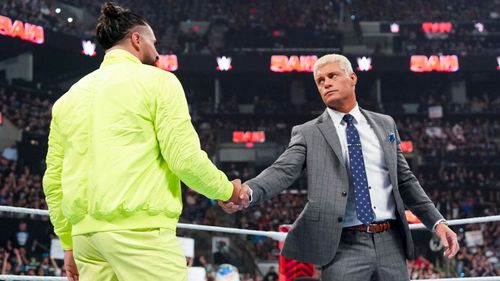 Seth Rollins cannot be happy with Rhodes' decision to ally with Roman Reigns. (Image Credit: WWE.com)